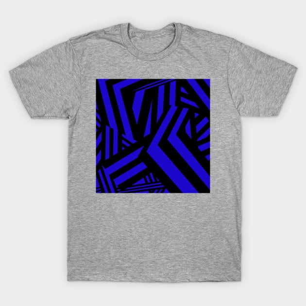 Patterned Pathways (Blue) T-Shirt by LukeHarding